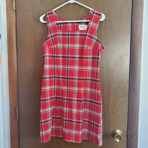 Byer California Red Blue Green Plaid Dress